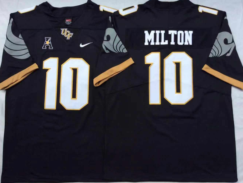 NCAA Men UCF KNIGHTS Black #10 MILTON